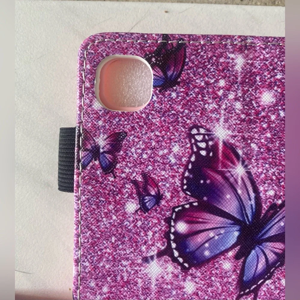 BYCeKe : Pink and Purple Butterfly Tablet Case for iPad 10th-11th generation